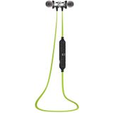 AWEI A980BL Wireless Sport Bluetooth Magnetic Earbud Stereo Earphone with Wire Control + Mic  Support Handfree Call  for iPhone  Samsung  HTC  Sony and other Smartphones(Green)