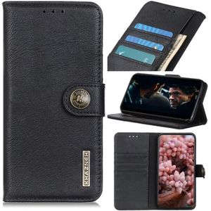 For Samsung Galaxy A32 KHAZNEH Cowhide Texture Horizontal Flip Leather Case with Holder & Card Slots & Wallet(Black)