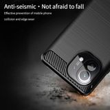 For Xiaomi Mi 11 MOFI Gentleness Series Brushed Texture Carbon Fiber Soft TPU Case(Red)