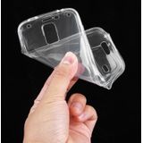 For Galaxy S5 / G900 0.75mm Double-sided Ultra-thin Transparent TPU Protective Case (Transparent)