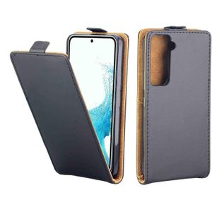 Voor Samsung Galaxy S22 5G verticale flip lederen telefooncase met kaartsleuf