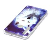 For Huawei Honor 10 Lite Luminous TPU Soft Protective Case(Starry Sky Wolf)