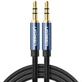 Ugreen AV112 Audio Cable 3.5mm Speaker Line Aux Cable  Length:0.5m(Blue)