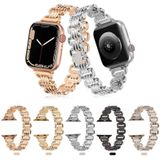 U-ketting metalen horlogeband voor Apple Watch-serie 8 & 7 41 mm / SE 2 & 6 & SE & 5 & 4 40 mm / 3 & 2 & 1 38 mm (Starlight)