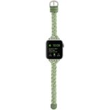 Enkele elastische nylon gevlochten horlogeband voor Apple Watch-serie 8 & 7 41 mm / SE 2 & 6 & SE & 5 & 4 40 mm / 3 & 2 & 1 38 mm