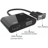 5138HV 1080P VGA to HDMI + VGA Adapter with Audio