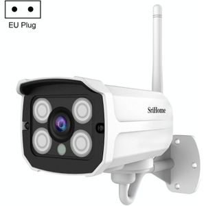 SriHome SH024 3.0 Million Pixels 1296P HD Outdoor IP Camera  Support Motion Detection / Humanoid Detection / Night Vision / TF Card  EU Plug