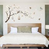 2 PCS/Set DIY Tree Birds Flower Home Decor Wall Stickers