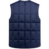 White Duck Down Jacket Vest Men Middle-aged Autumn Winter Warm Sleeveless Coat  Size:XXXL(Blue)