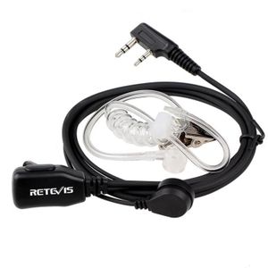 RETEVIS C9003 2 PIN PTT Luidspreker Microfoon Acoustic Tube Ear Piece