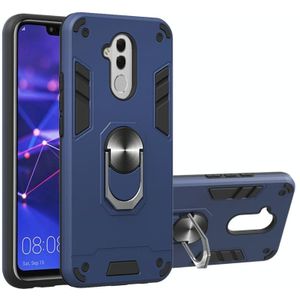 For Huawei Mate 20 Lite 2 in 1 Armour Series PC + TPU Protective Case with Ring Holder(Sapphire Blue)