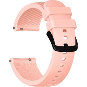 Crazy Horse Texture Silicone Wrist Strap for Huami Amazfit Bip Lite Version 20mm (Light Pink)