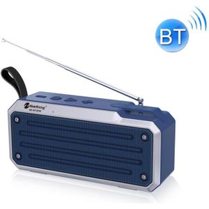 NewRixing NR4018FM TWS Portable Stereo Bluetooth Speaker  Support TF Card / FM / 3.5mm AUX / U Disk / Hands-free Call(Blue)