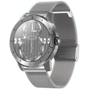 MX12 1.3 inch IPS Color Screen IP68 Waterproof Smart Watch  Support Bluetooth Call / Sleep Monitoring / Heart Rate Monitoring  Style:Steel Strap(Silver)