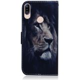 Lion Pattern Coloured Drawing Horizontal Flip Leather Case for Asus Zenfone Max (M1) ZB555KL  with Holder & Card Slots & Wallet