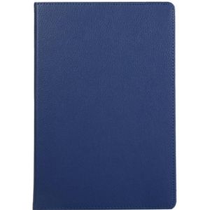 For Samsung Galaxy Tab S7+ / T970 / T976B Litchi Texture Horizontal Flip 360 Degrees Rotation Leather Case with Holder(Blue)