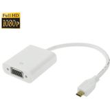 22cm Micro HDMI Male to VGA Female Video Adapter Cable  Support Full HD 1080P