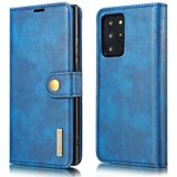 For Samsung Galaxy Note20 Ultra DG.MING Crazy Horse Texture Flip Detachable Magnetic Leather Case with Holder & Card Slots & Wallet (Blue)