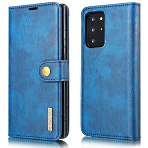 For Samsung Galaxy Note20 Ultra DG.MING Crazy Horse Texture Flip Detachable Magnetic Leather Case with Holder & Card Slots & Wallet (Blue)
