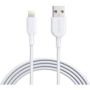 ANKER PowerLine II USB to 8 Pin MFI Certificated Charging Data Cable for iPhone 8 / 7  Length: 1.8m(White)