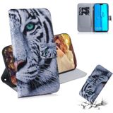 Tiger Pattern Coloured Drawing Horizontal Flip Leather Case for Huawei Y9 (2019) / Enjoy 9 Plus  with Holder & Card Slots & Wallet
