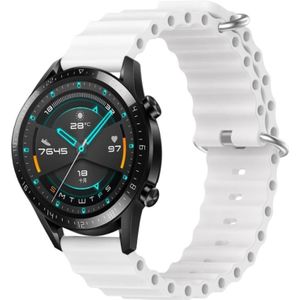 Voor Huawei Watch GT2 42mm 20mm Ocean Style siliconen effen kleur horlogeband