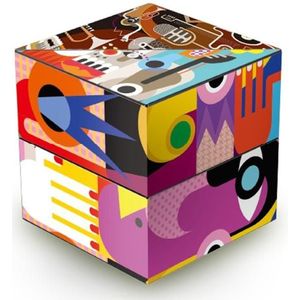 Qiyi geometrische oneindige magische kubus ruimte denken puzzel decompressie speelgoed (Abstract schilderij)