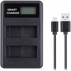 For Nikon EN-EL14/EN-EL14a Smart LCD Display USB Dual-Channel Charger