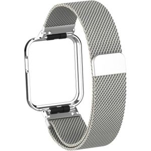 Voor Xiaomi Mi Watch Lite / Redmi Watch Milanese Magnetic Metal Watchband (Silver)