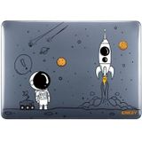 Voor MacBook Air 13.6 A2681 ENKAY Hat-Prince 3 in 1 Spaceman Pattern Laotop Beschermende Crystal Case met TPU Keyboard Film/Anti-stof Pluggen  Versie: EU (Spaceman No.1)