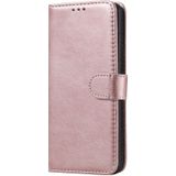 For Huawei P30 Pro Solid Color Horizontal Flip Protective Case with Holder & Card Slots & Wallet & Photo Frame & Lanyard(Rose Gold)