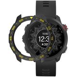 For Garmin Forerunner 245 / 245M Smart Watch TPU Protective Case  Color:Black+Yellow