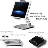 AP-7X Universal Aluminum Stand Desk Mount Holder for 4.7-9.7 inch Phone & Tablet PC(Silver Gray)