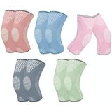 Sports Knee Pads Training Running Knee Thin Protective Cover  Specification: M(Pink)