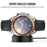 For Samsung Galaxy Watch 3 41mm Smart Watch Steel Bezel Ring  E Version(Rose Gold Ring White Letter)