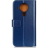 For Nokia 7.3 3-Color Pearl Texture Magnetic Buckle Horizontal Flip PU Leather Case with Card Slots & Wallet & Holder(Blue)