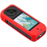 For Insta360 X3 Silicone Case Protective Cover with Hand Strap(Black)