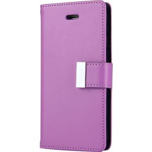 MERCURY GOOSPERY RICH DIARY for  iPhone 8 & 7  PU + TPU Crazy Horse Texture Horizontal Flip Leather Case with Card Slots & Wallet(Purple)