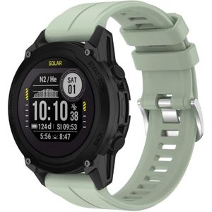 Voor Garmin Descent G1 / Forerunner 745/945/935 / Approach S62 Solid Color Silicone Watch Band (Mint Green)