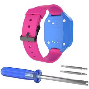 For Huawei Honor K2 Children's Smart Watch Silicone Strap(Rose Red)