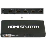 4 Ports 1080P HDMI Splitter  1.3 Version  Support HD TV / Xbox 360 / PS3 etc(Black)