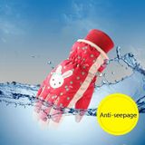 Cartoon Bow Rabbit Patroon Kinderen Ski handschoenen winddicht waterdicht warm katoenen handschoenen  kleur: Rood (M)