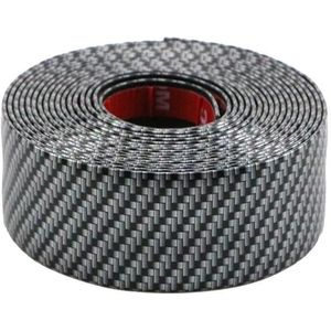 6 m auto bumper anti-botsing strip  kleur: koolstofvezel zwart 5cm