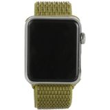 Simple Fashion Nylon Watch Strap for Apple Watch Series 5 & 4 44mm / 3 & 2 & 1 42mm  with Magic Stick(Dark Green)