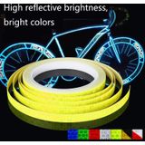 5 rollen fiets mountainbike motorfiets sticker auto contour reflecterende sticker nacht rijden reflecterende sticker  maat: 2 x 800cm (rood wit)