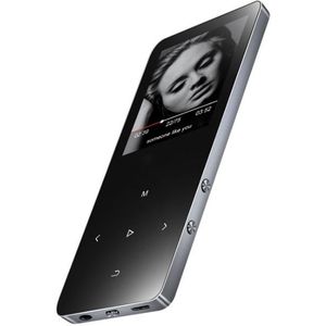 X2 1.8 inch Touch Screen Metal Bluetooth MP3 MP4 Hifi Sound Music Player 8GB(Black)
