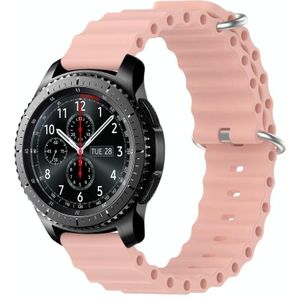 Voor Samsung Gear S3 Frontier 22mm Ocean Style siliconen effen kleur horlogeband
