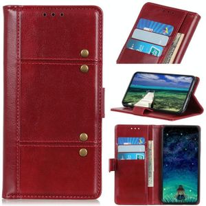 For Motorola Moto G50 Peas Crazy Horse Texture Horizontal Flip Leather Case with Holder & Card Slots & Wallet(Red)