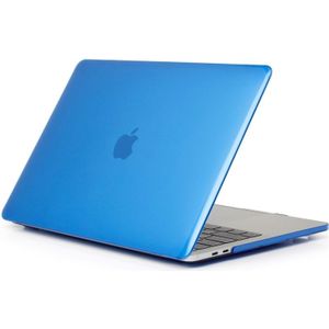 Laptop Crystal Style PC Protective Case for MacBook Pro 13.3 inch A1989 (2018) (Dark Blue)