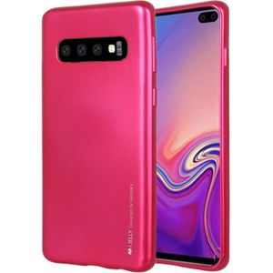 MERCURY GOOSPERY I JELLY METAL TPU Case for Galaxy S10 (Rose Red)